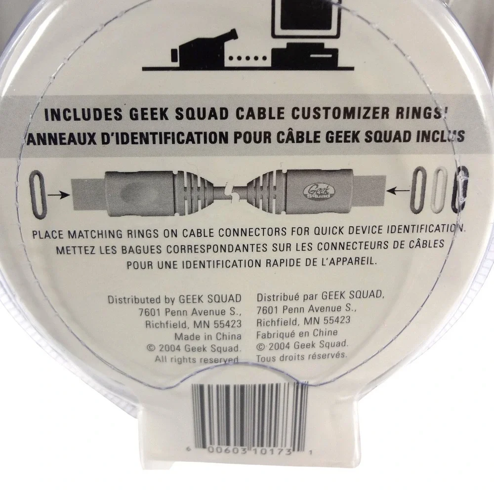 Geek Squad FireWire Gold 6ft Cable 6-Pin to 4-Pin IEEE 1394 400Mbps GS-6FW64 NEW